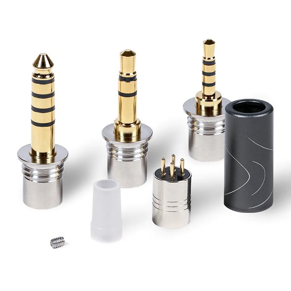 OEAudio Multi Changeable 4.4mm TRRRS, 2.5mm TRRS, 3.5mm TRS Jacks Set (Gold-Plated)
